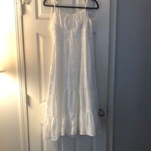 Lulu's White Ruffled Tiered Maxi Dress